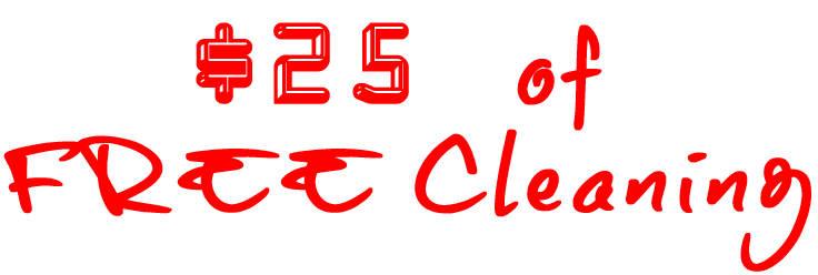 $25 of FREE Cleaning