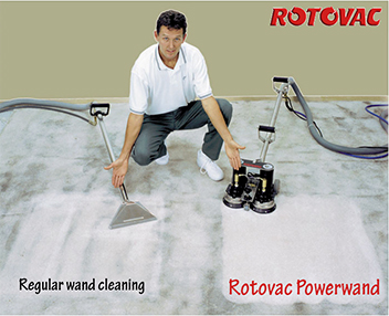Rotovac Powerwand Carpet Cleaning